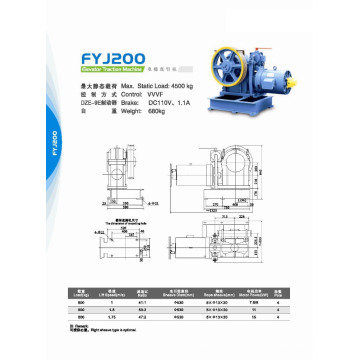 TORINDRIVE Aufzugsfahrzeug Motor FYJ200